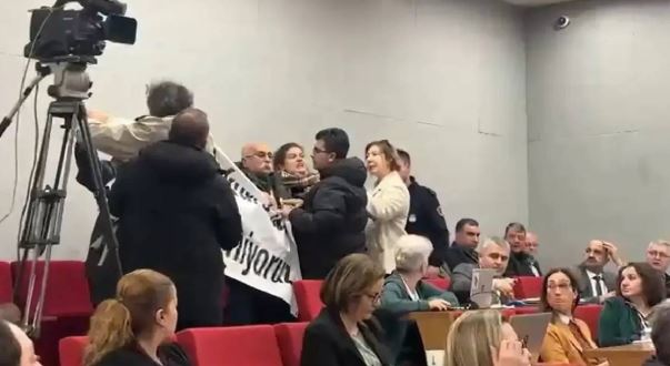 Meclis’te Basmane Çukuru protestosu