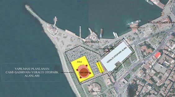 Cami projesi için İSPARK’a tahliye