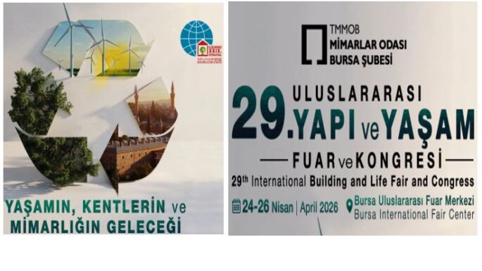 29. Yapı ve Yaşam Fuar ve Kongresi 24 Nisan’da Bursa’da başlıyor…