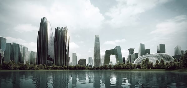 Pekin’in Chaoyang Park Plaza Sırt ve Vadileri MAD Mimarlar