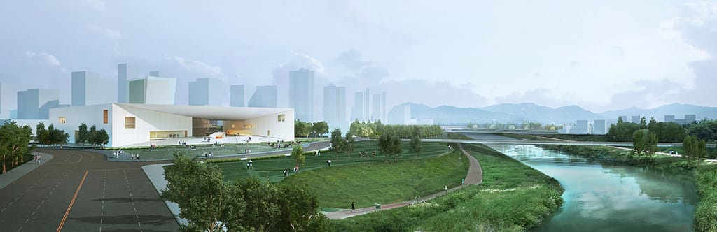 Sejong Sanat Merkezi tasarımı: Tomoon Mimarlar ve Mühendisler + Ison Mimarlar (2.lik ödülü)