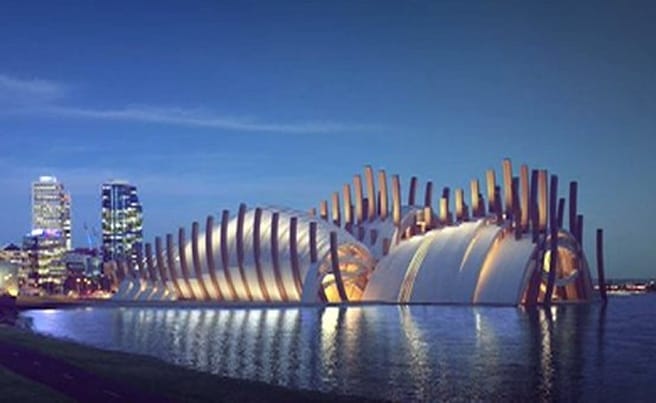 An Arts Centre / Concert Hall, proposed for Elizabeth Quay.