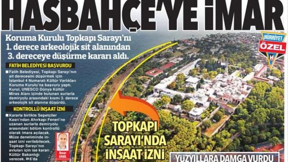 Topkapı Sarayı’nın Hasbahçe’si ‘denetimli inşaat’a açılıyor