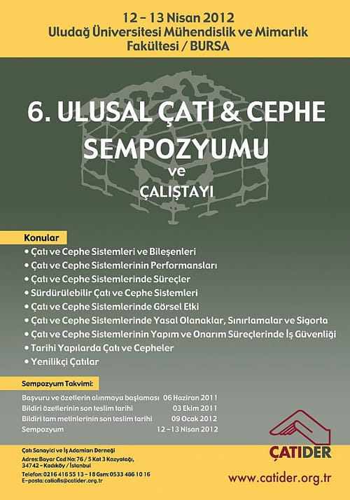 6. Çatı & Cephe Sempozyumu (12-13 Nisan 2012)