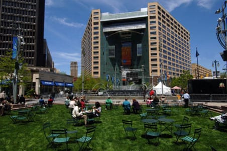 Campus Martius Park in Downtown Detroit. (Photo by Mark Bialek)