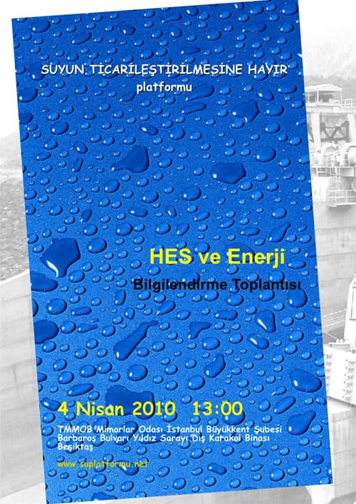 Bilgilendirme Toplantısı: Hes Ve Enerji (04 Nisan 2010)