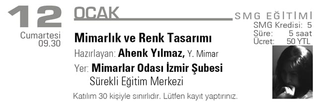 Mimarlık ve Renk Tasarımı (12 Ocak 2008)