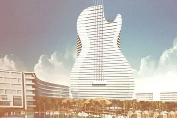 Rockin’in gitar şeklindeki Florida oteli…