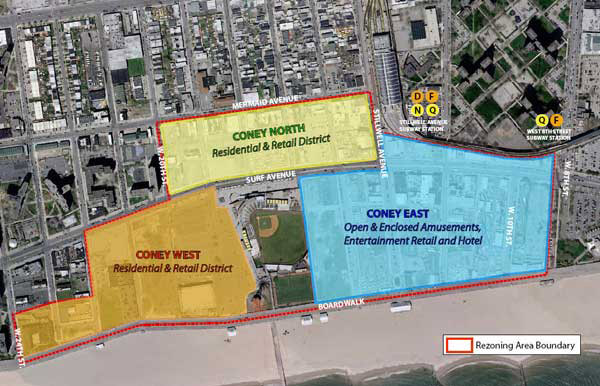 Coney Island’a yeni bölgeleme planı