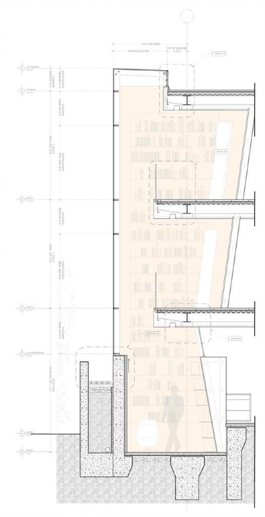 Wall Section A_Library Glazing