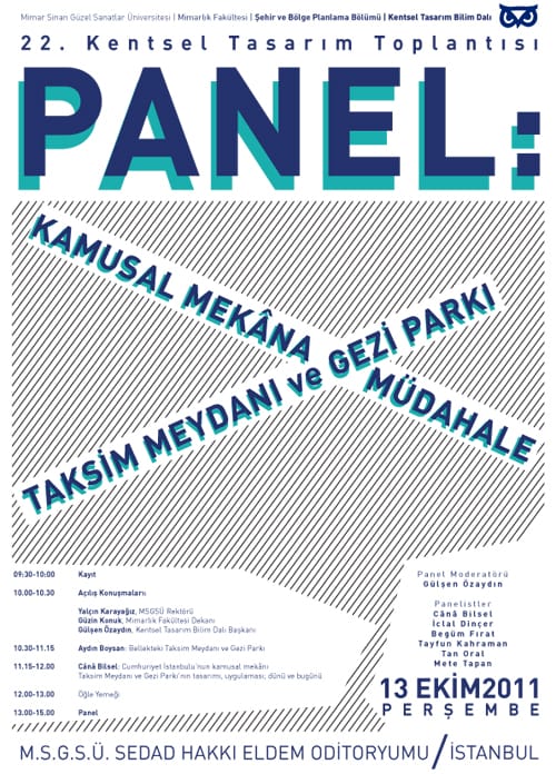 Taksim panel programı (13 Ekim 2011)