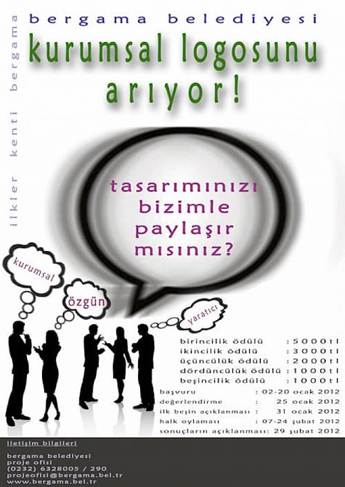 Bergama Belediyesi Logo Tasarımı Yarışması (02 -20 Ocak 2012)