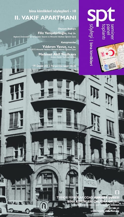 Bina Kimlikleri Söyleşileri 10 – II. Vakıf Apartman (19 Ocak 2012)