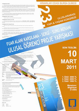 Karşılama – Sergi – Sunu Mekanı Ulusal Öğrenci Mimari Proje Yarışması (10 Mart 2011)