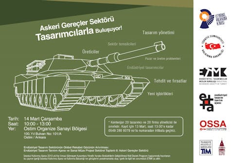 Endüstriyel Tasarım Tanıtım Ajansı (ETTA) ve Endüstriyel Tasarım Sanal Müzesi (ETSM) Projesi Toplantısı 6: Askeri Gereçler (14 Mart 2012 )