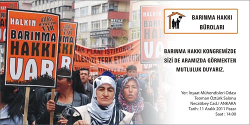 Barınma Hakkı Kongresi’ne Doğru (11 Aralık  2011)