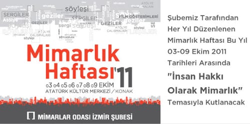 Mimarlık Haftası 2011 (03-09 Ekim 2011)