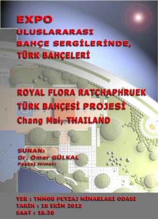 Perşembe Sohbetleri / Ekim 2012:Uluslararası Bahçe Sergileri Örneğinde Türkiye (18 Ekim 2012 Perşembe)