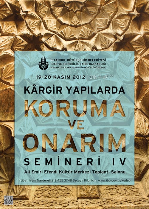 Kargir yapılarda koruma ve onarım semineri – IV (19- 20 Kasım 2012 )