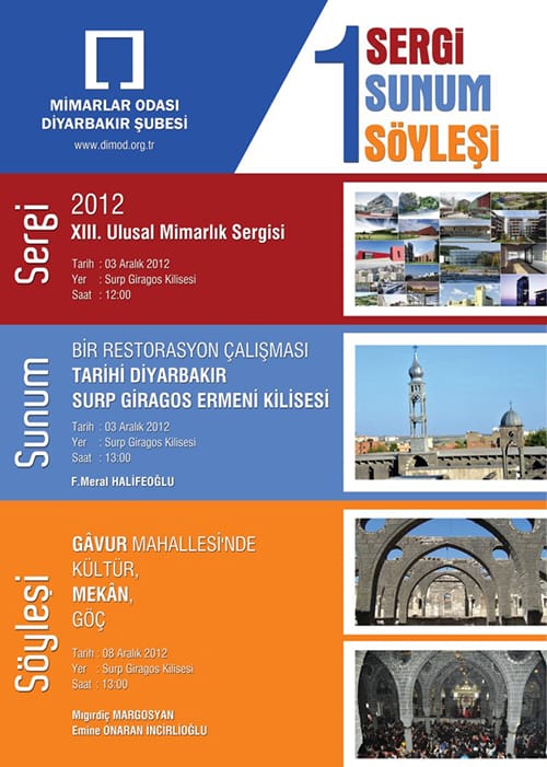 XIII. Ulusal Mimarlık Sergisi – Sunum – Söyleşi (3 -8 Aralık 2012 )