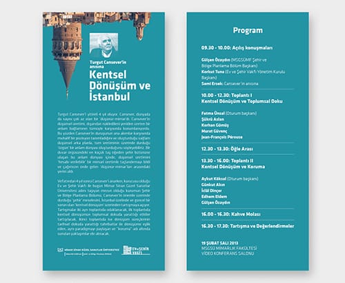 Turgut Cansever’in anısına Kentsel Dönüşüm ve İstanbul (19 Şubat 2013)