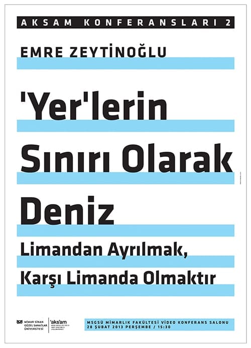 Emre Zeytinoğlu’ndan bir konferans: (28 Şubat 2013)