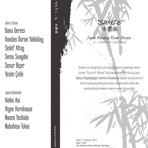 Türkiye’deki ilk “SUMİ-E” sergisi, Japon Çocukları İçin Yapılıyor (11-19 Haziran 2011)