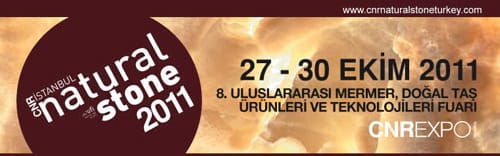 Uluslararası Natural Stone Fuarı Sizi 27-30 Ekim tarihleri arasında Cnr Expo’ya davet ediyor!