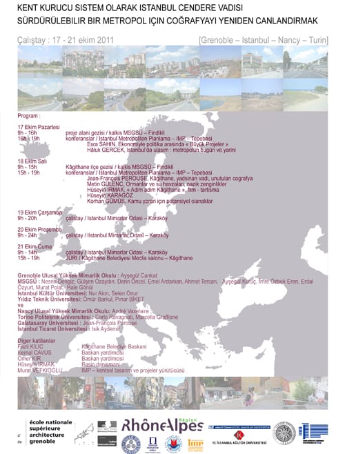 Kağıthane cendere uluslararasi atölye calısması (17-21 Ekim 2011 )
