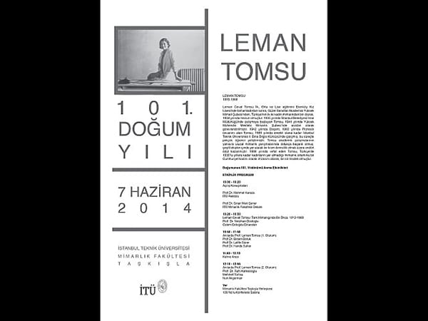Leman Tomsu – 101. Doğum Yılı (7 Haziran 2014)