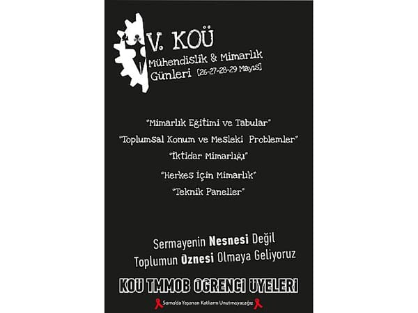 5. KOÜ Mühendislik & Mimarlık Günleri (26-29 Mayıs 2014)