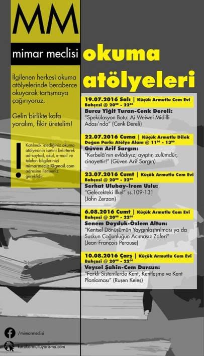 Mimar Meclisi Okuma Atölyeleri
