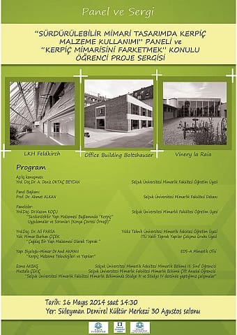 Sürdürebilir Mimari Tasarımında Kerpiç Malzeme Kullanımı (16 Mayıs 2014)