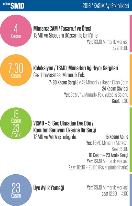 TSMD Kasım Ayı Etkinlikleri