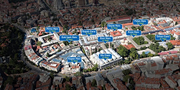 Bursa’nın Tarihi Hanlar Bölgesi ünlü mimarla canlanacak
