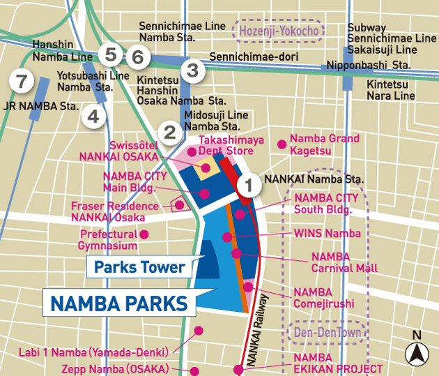 Namba Parkı Osaka Japonya Jerde Mimarlar