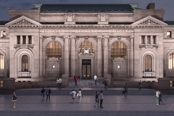 Apple Satış Mağazası ve Carnegie Kütüphanesi