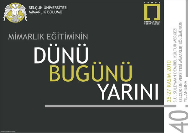 Mimarlık Eğitiminin Dünü, Bugünü, Yarını Sempozyumu (25-27 Kasım 2010)