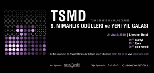 TSMD Mimarlık Ödülleri Töreni ve Yeni Yıl Galası (24 Aralık 2010)