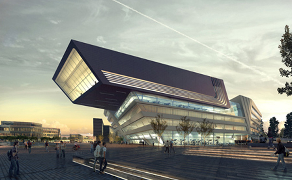 Viyana Üniversitesi Kütüphanesi ve Öğrenim Merkezi Zaha Hadid