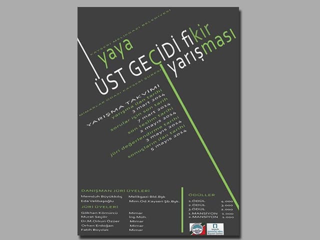 Kayseri Yaya Üst Geçidi Fikir Projesi Yarışması (2 Mayıs 2014)