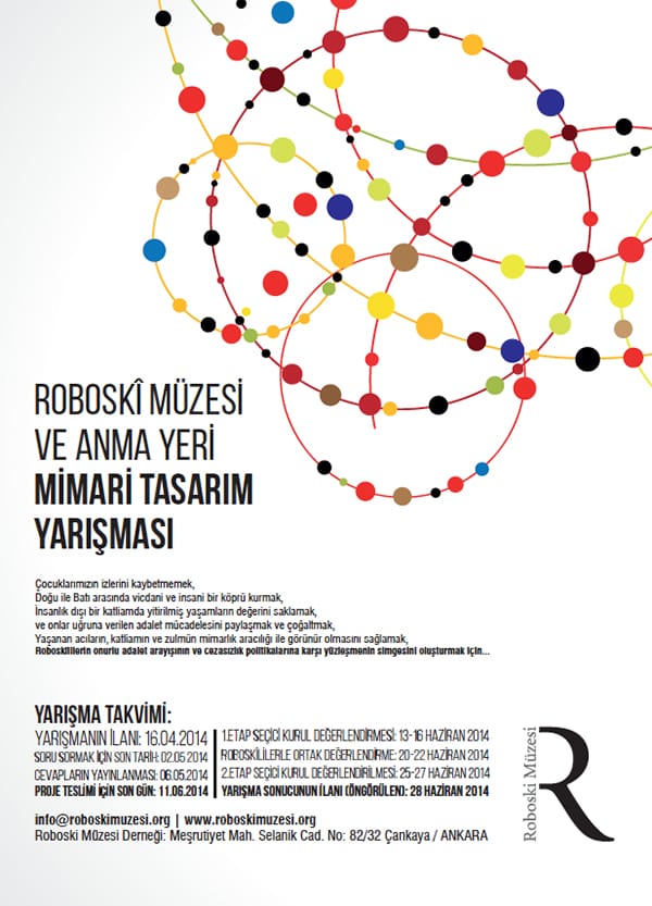 Roboski Müzesi ve Anma Yeri Mimari Tasarım Yarışması (16 Nisan – 11 Haziran 2014)
