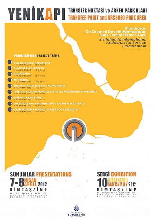 Yenikapı Projesi Final Sunumları ve Sergisi ( 07-10 Nisan 2012)